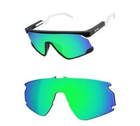 OSharp Lenti di ricambio per occhiali da sole Oakley BXTR OO9280, polarizzate HD, a specchio, protezione UV e perfettamente adattabili, Verde Giada Specchiato - Polarizzato HD