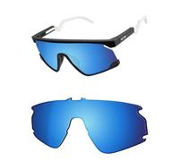 OSharp Lenti di ricambio per occhiali da sole Oakley BXTR OO9280, polarizzate HD, protezione UV e vestibilità perfetta, Blu Ghiaccio Specchiato - Polarizzato HD