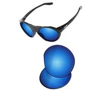 OSharp Lenti di ricambio per occhiali da sole Oakley Clifden OO9440-56 mm, polarizzate HD, a specchio, protezione UV e perfettamente adattabili, colore: blu ghiaccio a specchio