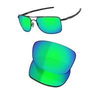OSharp Lenti di ricambio per occhiali da sole Oakley Gauge 8 L OO4124-62mm - HD polarizzate, specchiate, protezione UV, Verde Giada Specchiato - Polarizzato HD