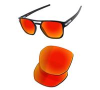 OSharp Lenti di ricambio per occhiali da sole Oakley Latch Beta OO9436-54mm, polarizzate HD, a specchio, protezione UV, Rosso Fuoco Specchiato - Polarizzato HD