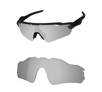 OSharp Lenti di ricambio per occhiali da sole Oakley Radar EV S Path OO9510, polarizzate HD, a specchio, protezione UV, perfettamente adattabili, Cromo Argento Specchiato - Hd Polarizzato