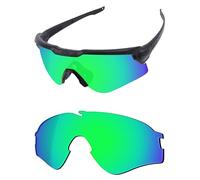 OSharp Lenti di ricambio per occhiali da sole Oakley Si Ballistic M Frame Alpha OO9296, polarizzate HD, a specchio, protezione UV, Verde Giada Specchiato - Polarizzato HD