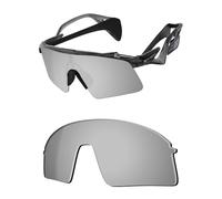 OSharp Lenti di ricambio per occhiali da sole Oakley Stunt Wing OO9519, polarizzate HD, a specchio, protezione UV e perfettamente adattabili, Cromo Argento Specchiato - Hd Polarizzato