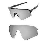 OSharp Lenti di ricambio per occhiali da sole Oakley Sutro Lite Sweep OO9465, polarizzate HD, a specchio, protezione UV, Cromo Argento Specchiato - Hd Polarizzato