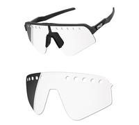 OSharp Lenti di ricambio per occhiali da sole Oakley Sutro Lite Sweep ventilati OO9465, protezione UV e perfettamente adattabili, fotocromatiche da trasparenti a grigie