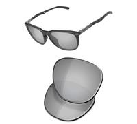 OSharp Lenti di ricambio per occhiali da sole Oakley Thurso OO9286A, 54 mm, polarizzate HD, a specchio, protezione UV e perfettamente adattabili, argento cromato a specchio