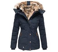 Osheoiso Moda Giacca Casual Donna Jacket Corduroy Giacca in Denim Elegante Giacca da Donna a Maniche Lunghe Giacca da Ufficio Cappotto B Blu M