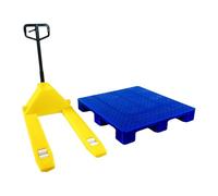 Oshhni 1/18 Modello di Carrello elevatore Simulazione Fotografia Puntelli Ornamento Laboratorio Creativo Riparazione Scena Accessori Leggero Robusto Mini, Giallo con Pallet