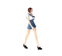Oshhni 1/64 Figura di Ragazza Piccola Gente Modello Dipinto Gambe Lunghe Mini Persone Figurina per Layout Decorazione Giardino delle Fate Treno Ferrovia