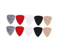 Oshhni 10 pezzi di plettri in feltro per ukulele multicolore, plettri morbidi per corde in nylon, 1-1/5 x 1 pollice, accessori per strumenti musicali