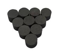 Oshhni 10 pezzi di spugne per trigger di batteria elettronica per allenamento nere, facili da installare, pratica silenziosa con adesivo alto 20 mm, 19x20mm