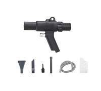 Oshhni 2 in 1 Air Duster Soffiatore Utensili Pneumatici Tubo di Raccolta a Polvere Multifunzionale Kit di Aspirazione Aspirapolvere Portatile Senza Fili, Pvc