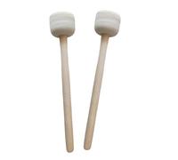 Oshhni 2 pezzi di bacchette per batteria con testa in feltro, parti di percussione, durata, bacchette per percussioni professionali, pratiche e robuste