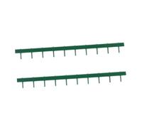 Oshhni 2 Pezzi Modello in Miniatura Scena di Strada Ringhiera Scena Decori 1:87 Ornamenti Progetti di Architettura Verde Realistici Mini, Verde