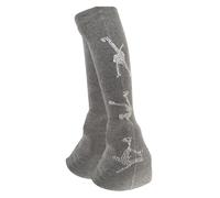 Oshhni 2 Pezzi Scaldamuscoli per Pattinaggio Artistico Calzini per Stivali Protezioni Coprigambe per Danza Classica, Grigio Medio