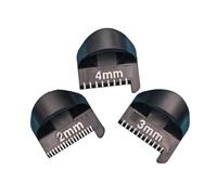 Oshhni 3 pezzi di modello di calibro per cucire con blocco del punto di bordo, righelli per trapuntatura da 2/3/4 mm, guida per cuciture per principianti, Nero