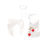 Oshhni 3x Costume da ala d'angelo Costume da Cupido per bambini Costume da Cupido per giochi di ruolo in spettacoli teatrali in maschera, m