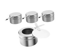 Oshhni 4 pezzi di contenitori per carburante in acciaio inossidabile, essenziali per la cucina, versatili fornelli da campeggio, scaldavivande portatili,