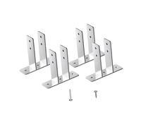 Oshhni 4 staffe per schermo per orinatoio per bagno, clip per schermo per orinatoio con elementi di fissaggio, staffa per pannello divisorio per WC stabile e