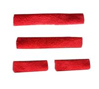 Oshhni 4X Copri-Naso per capezza per Cavalli, Set di Tubi per capezza per Cavalli, Facile Installazione, Protezione, Copri-Naso, Accessori per briglie, Rosso