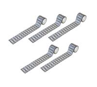 Oshhni 5 Pezzi Adesivi per binari Dritti, Adesivi stradali per Traffico, Nastro Stradale in Miniatura per la Pianificazione del Percorso, Gioco da Tavolo in, per Il Treno