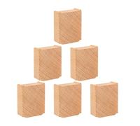 Oshhni 6 Pezzi di Supporti per binari ferroviari, Blocchi di Supporto per coordinazione Occhio-Mano, Gioco di Fantasia in Legno per Ragazzi, Accessori per la