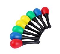 Oshhni 8 pezzi sonagli a percussione manuale maracas strumento musicale latino professionale rumba shaker per la raccolta di festival KTV concerto