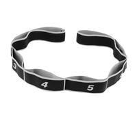 Oshhni 8 segmenti Stretch Elastic cinghia elastico strumento di fitness versatile banda di esercitazioni leggera banda di resistenza per gamba, Nero
