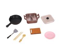 Oshhni Accessorio da Cucina in Legno per Giocare a Cucinare, Giocattoli educativi per Bambini, Set da Gioco per Cucinare fintamente per Bambini, Ragazzi, Pentola Calda in Oro Rosa
