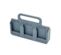 Oshhni Accessorio Organizer Portatile per Rack per batterie da 18 6 alloggiamenti per Un Trasporto Sicuro con Maniglia per Il Trasporto, Grigio
