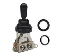 Oshhni Accessorio per interruttore a levetta a 3 vie per chitarra elettrica, in metallo, versatile, affidabile, per uomo e donna, selettore pickup di, Dado Esagonale Nero