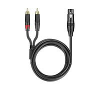 Oshhni Adattatore per spina schermato XLR a cavo Connettore audio per microfono per registratori di mixer per apparecchiature audio, Maschio 1M