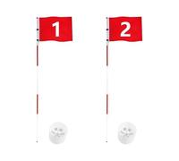 Oshhni Bandiera da Golf E con Foro, Bandiere Numerate Compatte, Bandiera da Putting La Pratica del Putting All'aperto per Uomini