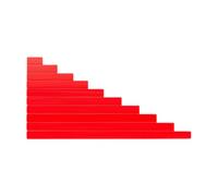 Oshhni Bastoncini numerici Blocchi per l'apprendimento precoce Centro di formazione per insegnanti di famiglia Bastoncini matematici per bambini Ragazze, Rosso