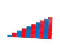 Oshhni Bastoncini numerici Blocchi per l'apprendimento precoce Centro di formazione per insegnanti di famiglia Bastoncini matematici per bambini Ragazze, Blu Rosso