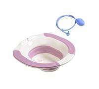 Oshhni Bidet vano bagno pieghevole bagno sitz bagni comoda per sede del bagno portatile bacino di determinazione della ciotola per il bagno del bagno, Viola