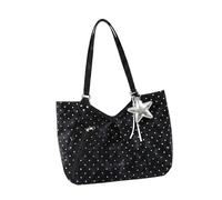Oshhni Borsa a tracolla, borsa a mano per viaggi, ufficio, weekend, donne che lavorano, Nero