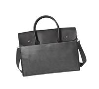 Oshhni Borsa da lavoro da uomo in pelle PU, facile da trasportare, robusta, casual, borsa a tracolla, borsa da lavoro, borsa per computer, per ufficio, Grigio