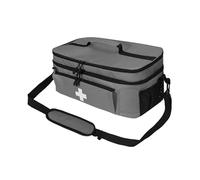 Oshhni Borsa di vuota, kit di emergenza, organizer con cerniera, grande capacità, leggera, portatile per il campeggio, Grigio