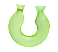 Oshhni Borsa per acqua calda per il collo a forma di U, borsa riscaldante per il collo da 1400 ml, borsa per impacco caldo spessa, riutilizzabile, a prova di, Verde