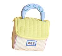 Oshhni Borsa per il trucco, borsa cosmetica leggera e portatile, da viaggio per il trucco, organizer per pennelli, rossetto, ombretto, Giallo