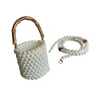 Oshhni Borsa per Secchio Da Donna Borsa a per Gli Acquisti di Pendolarismo, Bianco