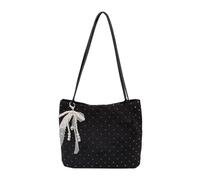 Oshhni Borsa tote da donna, ideale come regalo, borsa da viaggio per l'estate, e il tempo libero all'aperto, Nero