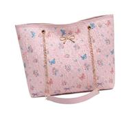 Oshhni Borsa tote da donna, portatile, ideale come regalo, da viaggio, per le vacanze, lo shopping e per oggetti essenziali, Rosa