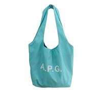 Oshhni Borsa tote in poliestere per donna con stampa di lettere alla moda per la palestra, lo shopping estivo, Blu