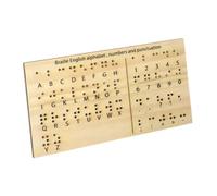 Oshhni Braille Alphabet and Numbers Board Books Braille Libri compatti Attrezzatura educativa leggera Assistenza didattica per ipovedenti visivamente