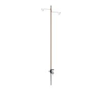 Oshhni Camping Lamp Stand Palo per Lanterna Staffa Aggancio Staccabile Struttura Solida Alluminio Acciaio Compatto Trasportabile Adatto Campeggio Escursione, caffè