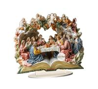 Oshhni Cartello acrilico piatto 2D L'Ultima Cena con supporto creativo, decorazione da tavolo per armadietto, interno, Style a
