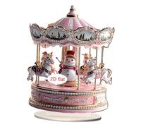 Oshhni Cartello in acrilico con giostra natalizia 2D con supporto, decorazione a forma di, regalo artigianale per Natale, compleanno, Style C